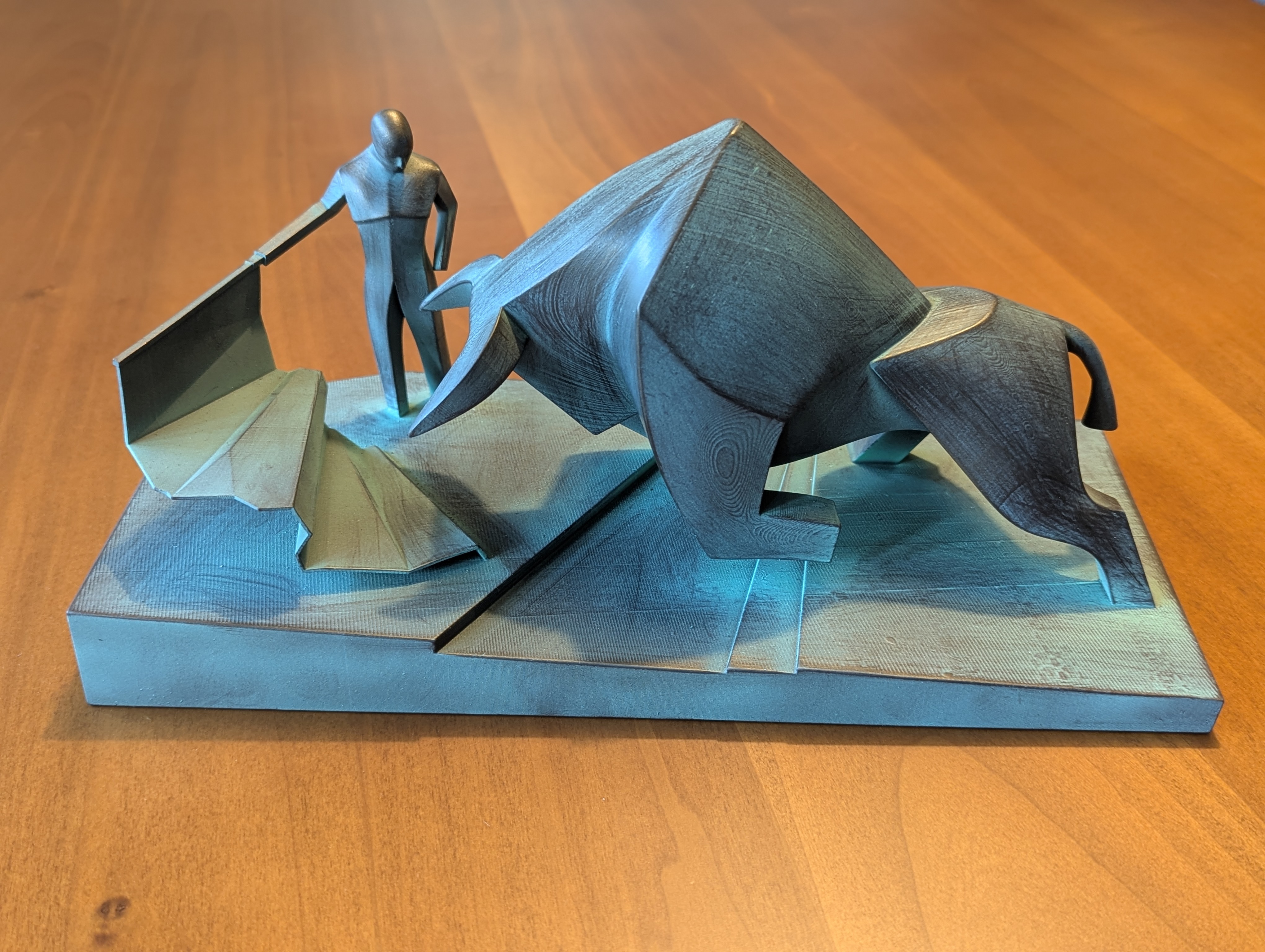 Resin 3D printed Dune Bull Fighter model by Carbon Cavalry in Seattle, Washington